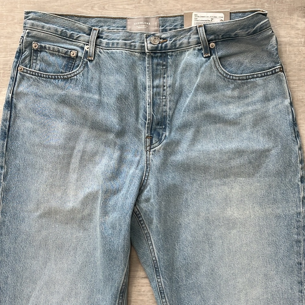 Everlane NWT The 90’s Cheeky Jeans‎ Denim High Waist Straight Women’s 33 - Picture 5 of 13